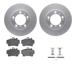 R1 Concepts WDUH1-02036 Carbon Series Brake Rotors W/ 5000 Oep Brake Pads & Hdw